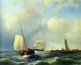 Famous Breezy Paintings - Skirting the Coast on a Breezy Day